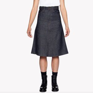 Naked & Famous Denim Women's Skirt in Dark Indigo Denim Size 24 / 25" Waist